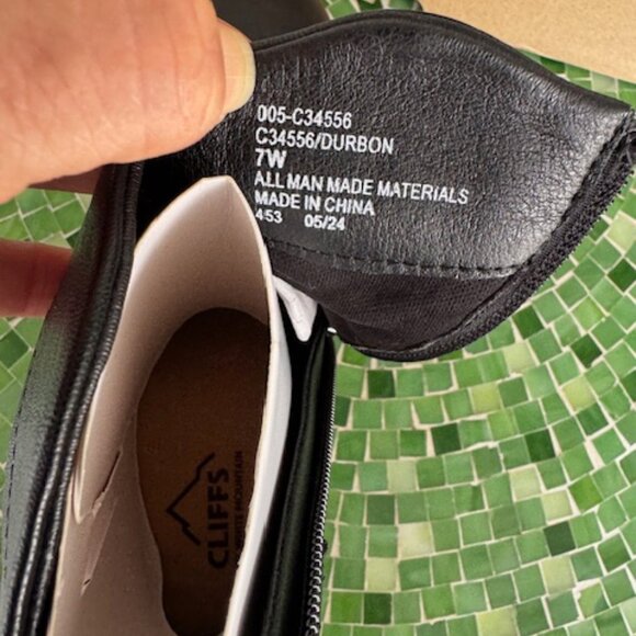 Cliffs by White Mountain Booties - Durbon BLACK/SMOOTH 7 Wide - Picture 7 of 10